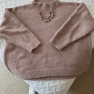 Elegant Mauve Women's Turtleneck Sweater